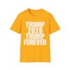 Copy of Political Campaign T-Shirt — “TRUMP 2028 TRUMP FOREVER” Bold Slogan Tee