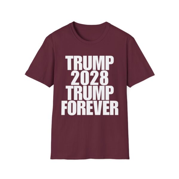 Copy of Political Campaign T-Shirt — “TRUMP 2028 TRUMP FOREVER” Bold Slogan Tee