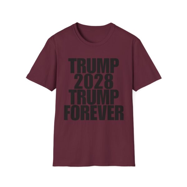 Political Campaign T-Shirt — “TRUMP 2028 TRUMP FOREVER” Bold Slogan Tee