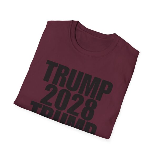 Political Campaign T-Shirt — “TRUMP 2028 TRUMP FOREVER” Bold Slogan Tee
