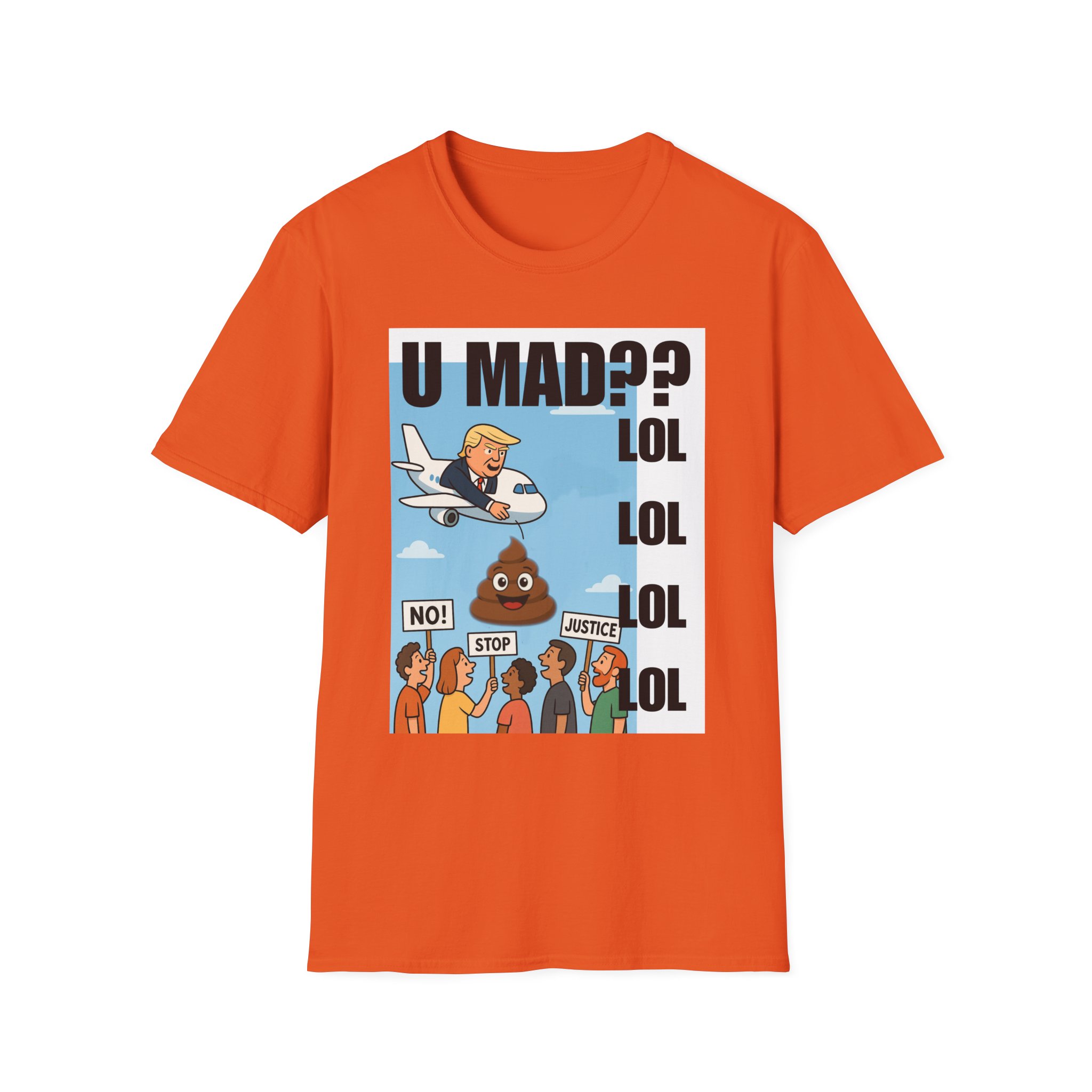 Graphic T-Shirt — "U MAD?? LOLOLOL" Plane Meme Tee 2 - Image 9