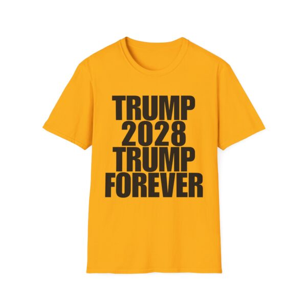Political Campaign T-Shirt — “TRUMP 2028 TRUMP FOREVER” Bold Slogan Tee