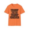 Political Campaign T-Shirt — “TRUMP 2028 TRUMP FOREVER” Bold Slogan Tee