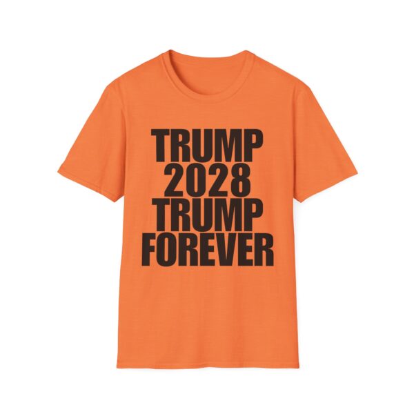 Political Campaign T-Shirt — “TRUMP 2028 TRUMP FOREVER” Bold Slogan Tee