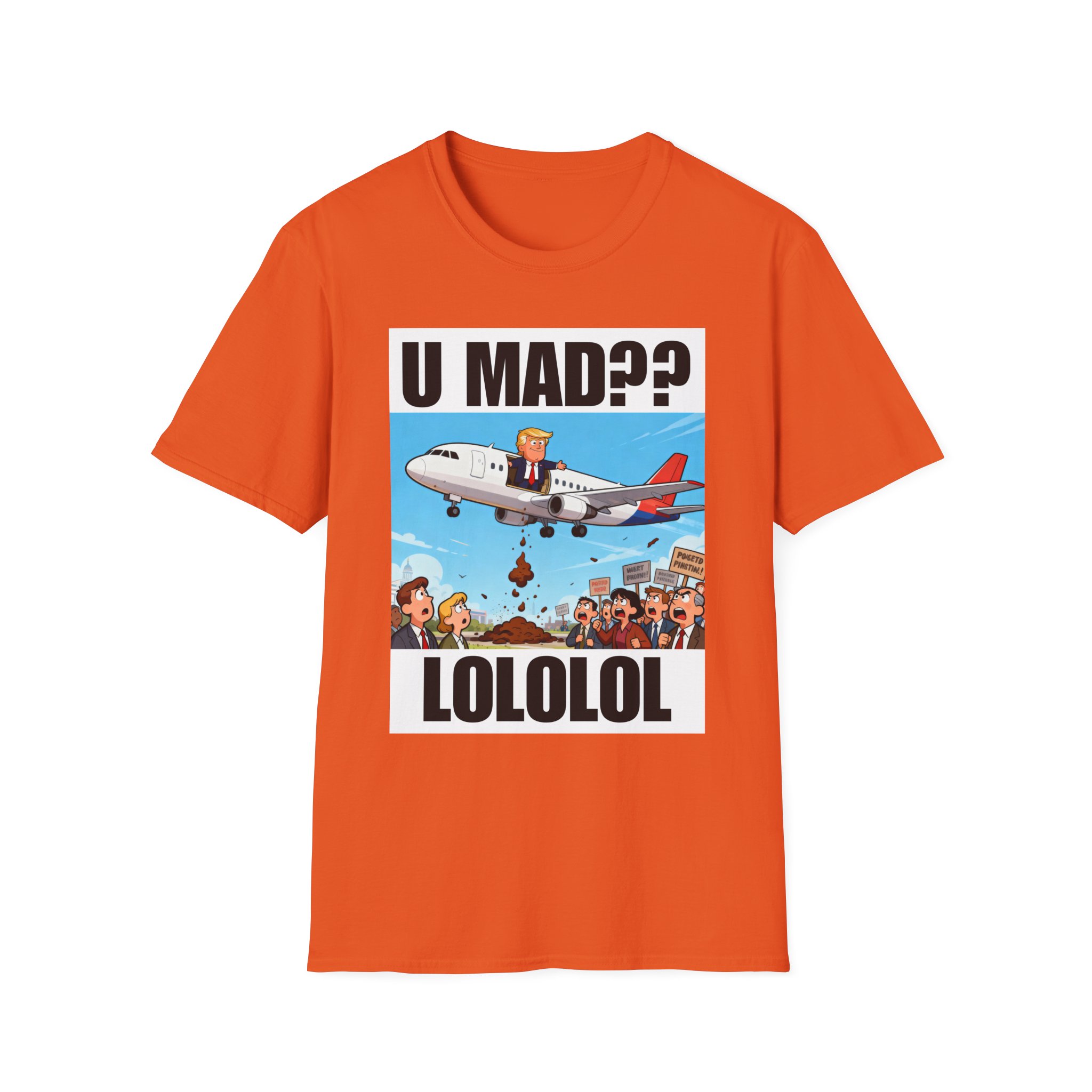 Graphic T-Shirt — "U MAD?? LOLOLOL" Plane Meme Tee - Image 9
