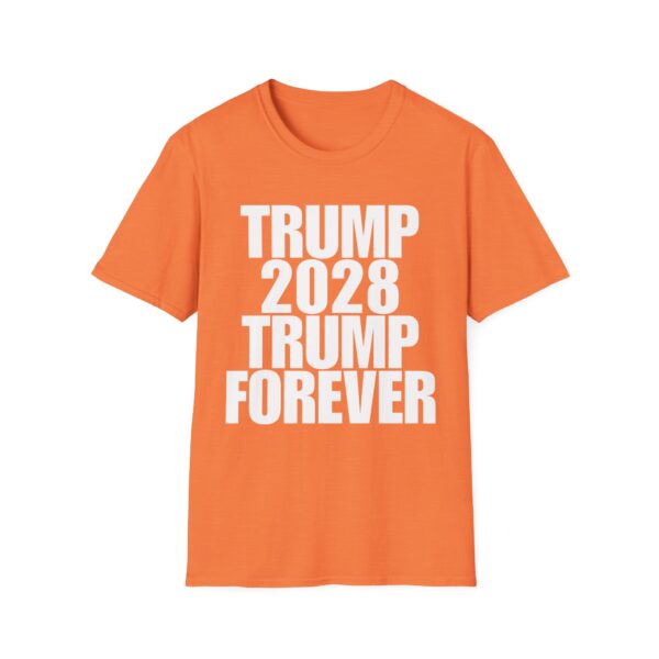 Copy of Political Campaign T-Shirt — “TRUMP 2028 TRUMP FOREVER” Bold Slogan Tee
