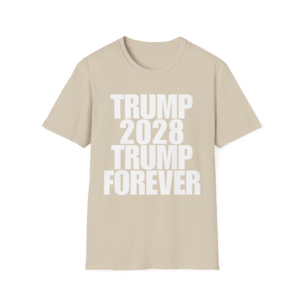 Copy of Political Campaign T-Shirt — “TRUMP 2028 TRUMP FOREVER” Bold Slogan Tee