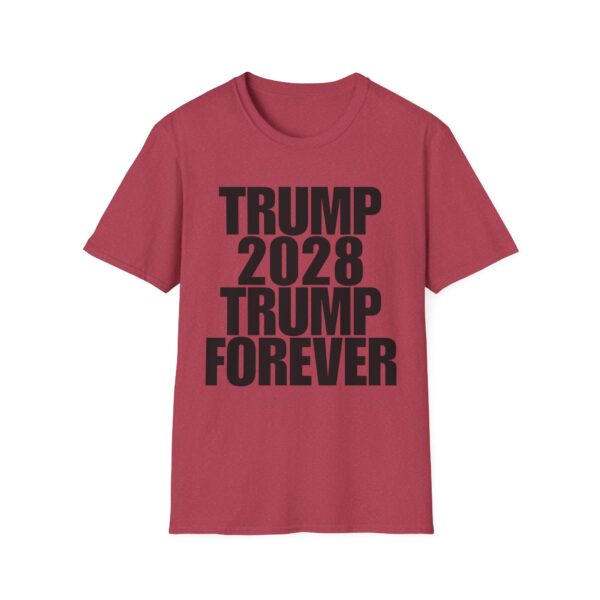 Political Campaign T-Shirt — “TRUMP 2028 TRUMP FOREVER” Bold Slogan Tee