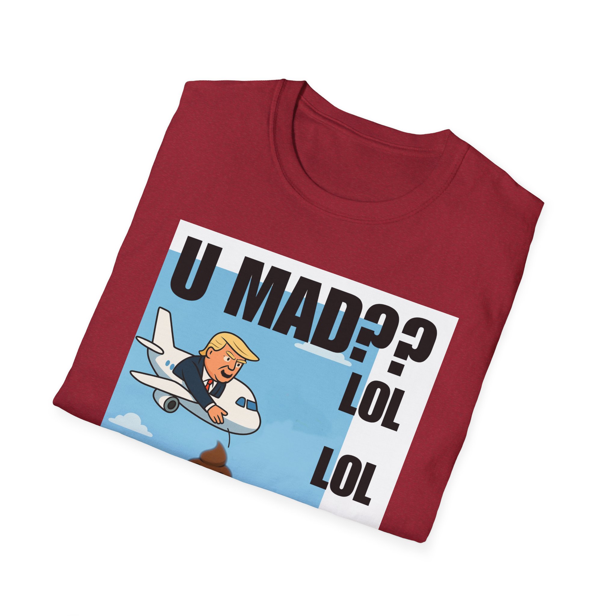 Graphic T-Shirt — "U MAD?? LOLOLOL" Plane Meme Tee 2 - Image 28
