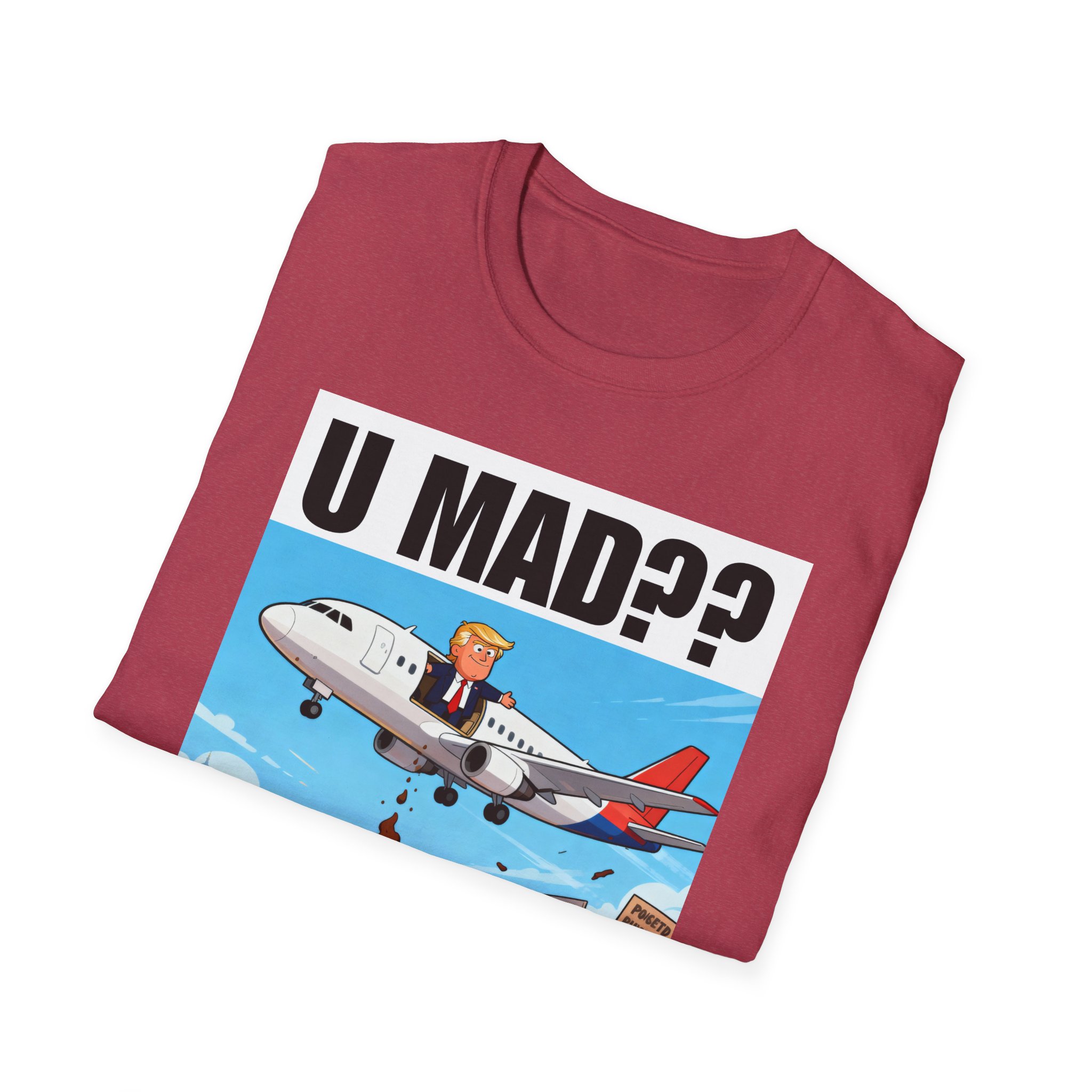 Graphic T-Shirt — "U MAD?? LOLOLOL" Plane Meme Tee - Image 32