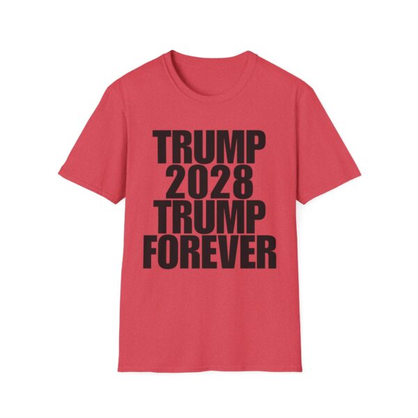 Political Campaign T-Shirt — “TRUMP 2028 TRUMP FOREVER” Bold Slogan Tee