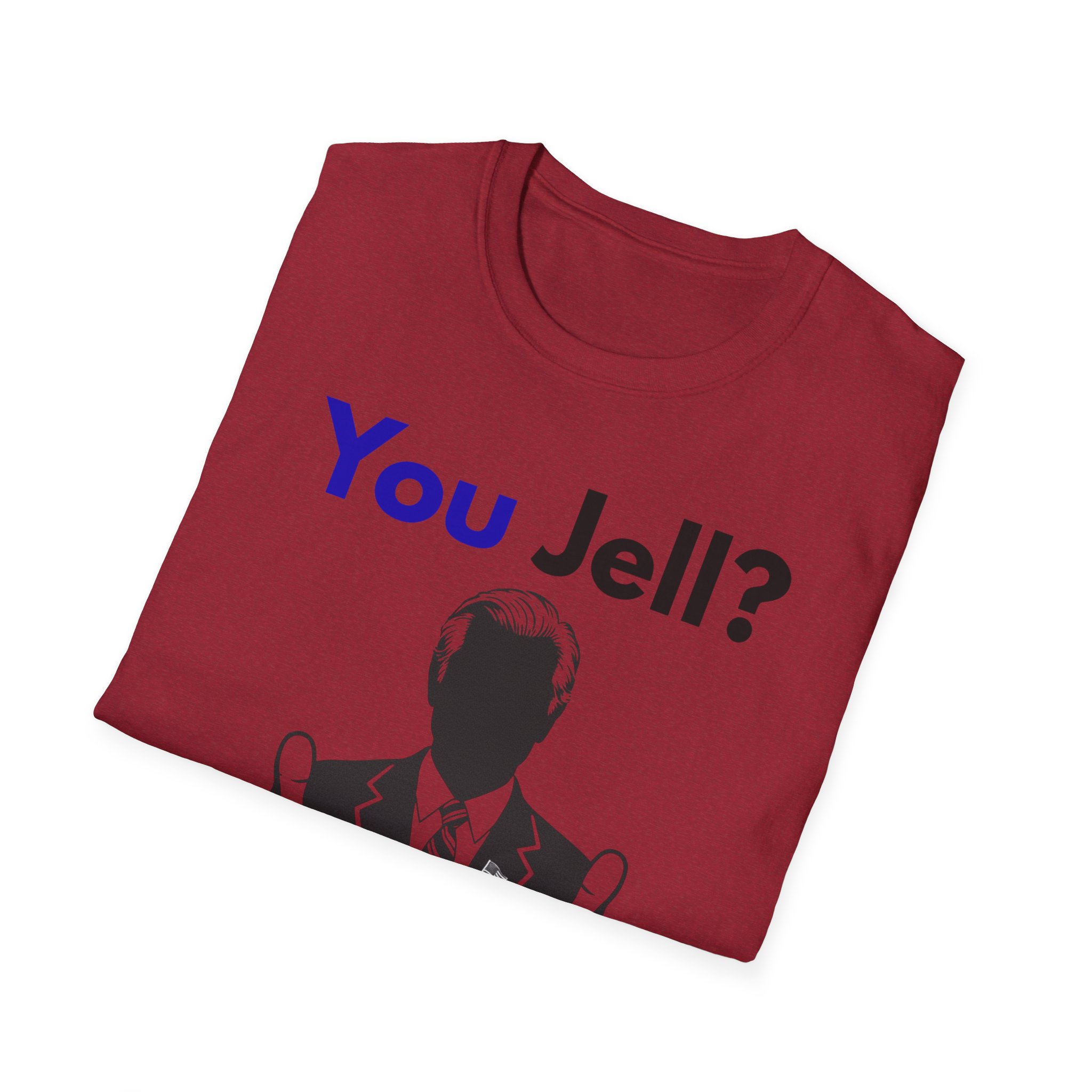 You Jell? Yeah You Jelly T-Shirt | Funny Thumbs Up Silhouette Tee - Image 48