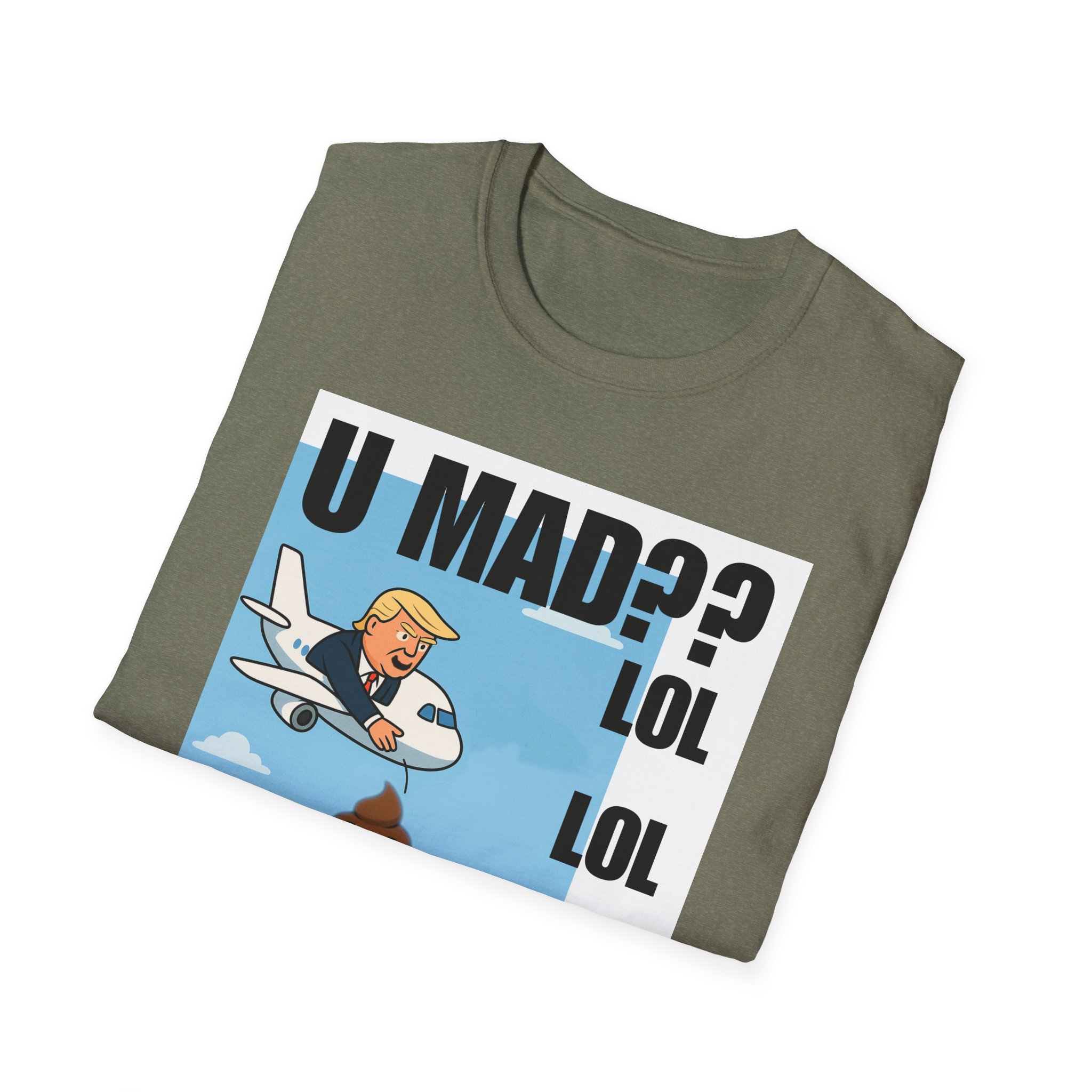 Graphic T-Shirt — "U MAD?? LOLOLOL" Plane Meme Tee 2 - Image 16