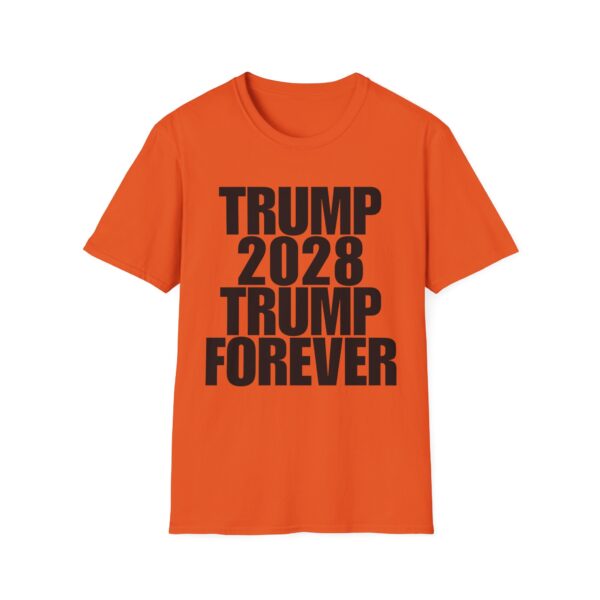 Political Campaign T-Shirt — “TRUMP 2028 TRUMP FOREVER” Bold Slogan Tee