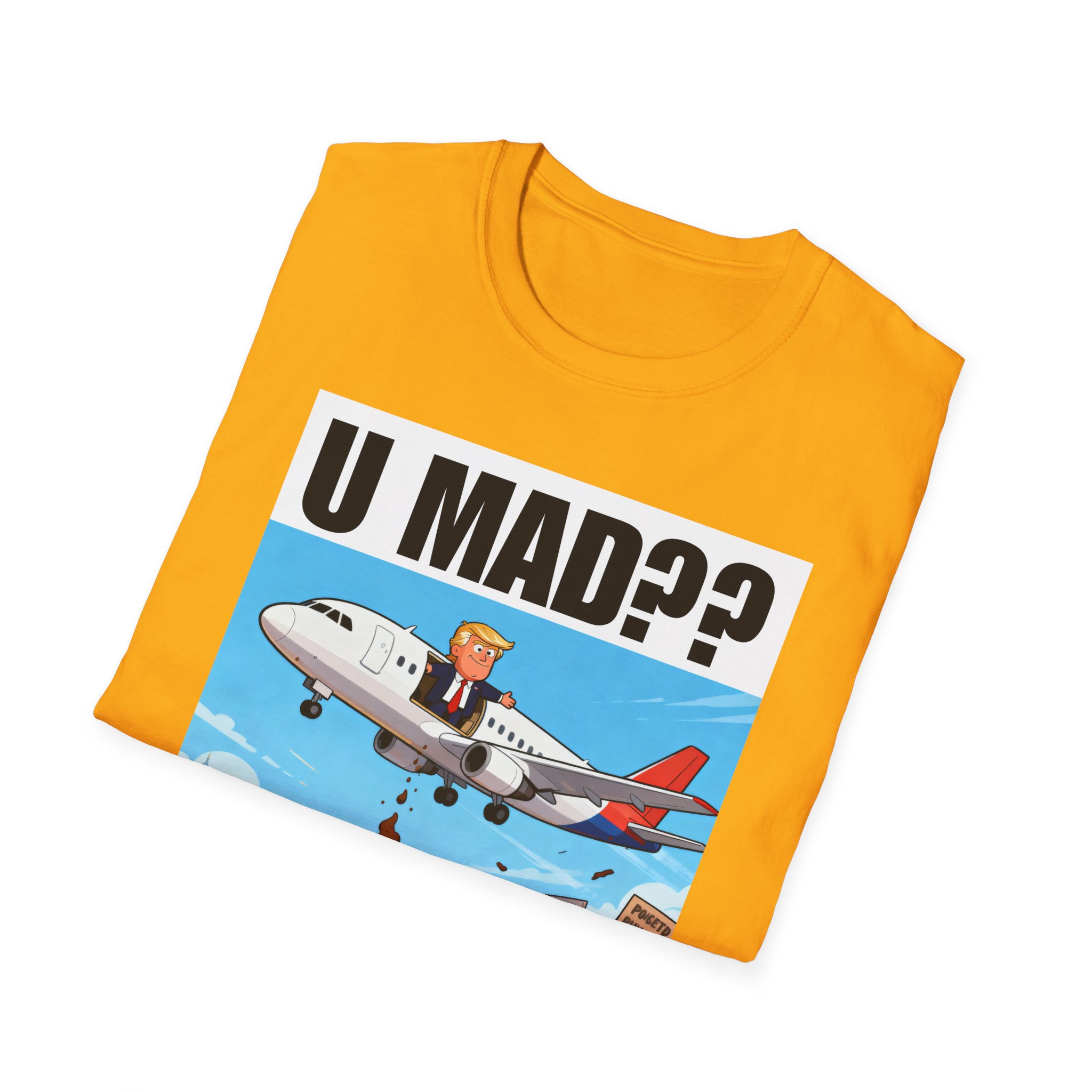 Graphic T-Shirt — "U MAD?? LOLOLOL" Plane Meme Tee - Image 8