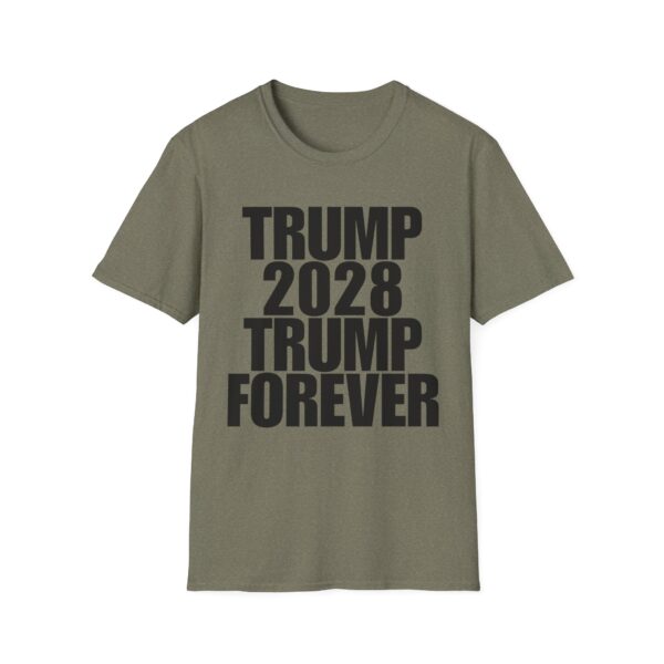 Political Campaign T-Shirt — “TRUMP 2028 TRUMP FOREVER” Bold Slogan Tee