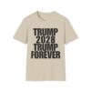 Political Campaign T-Shirt — “TRUMP 2028 TRUMP FOREVER” Bold Slogan Tee