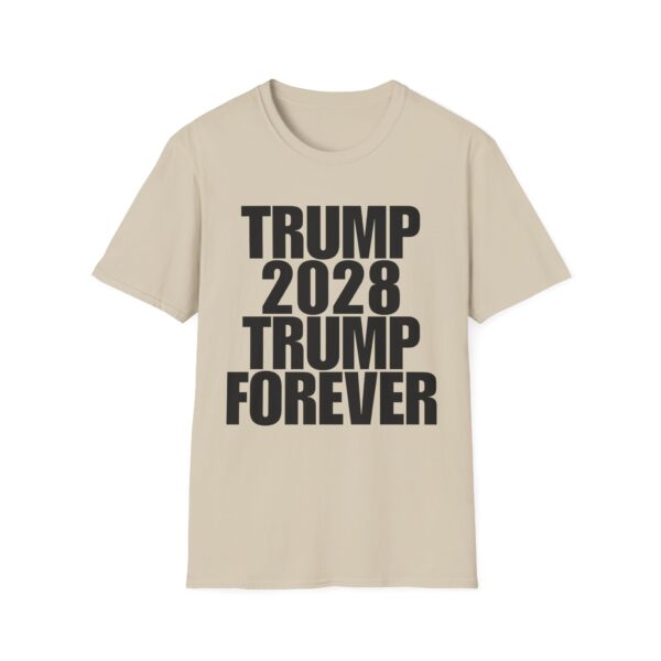 Political Campaign T-Shirt — “TRUMP 2028 TRUMP FOREVER” Bold Slogan Tee
