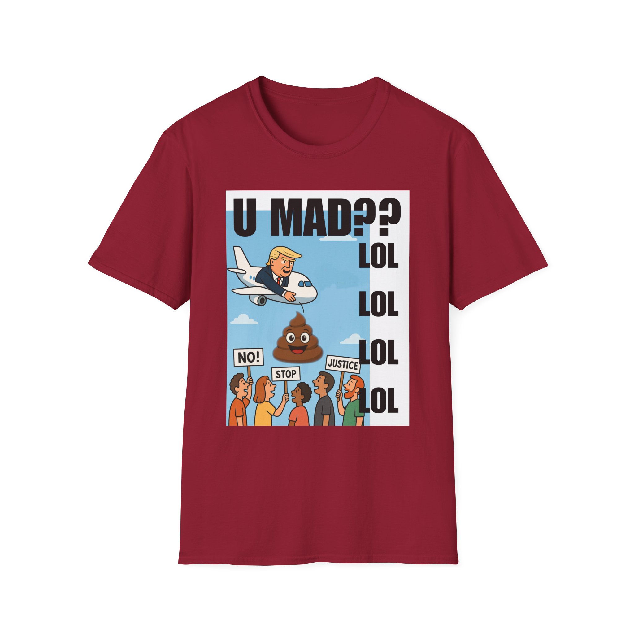 Graphic T-Shirt — "U MAD?? LOLOLOL" Plane Meme Tee 2 - Image 33