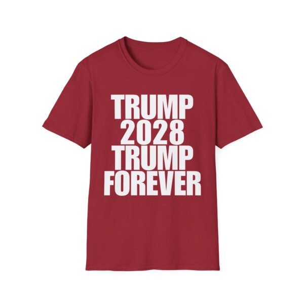 Copy of Political Campaign T-Shirt — “TRUMP 2028 TRUMP FOREVER” Bold Slogan Tee