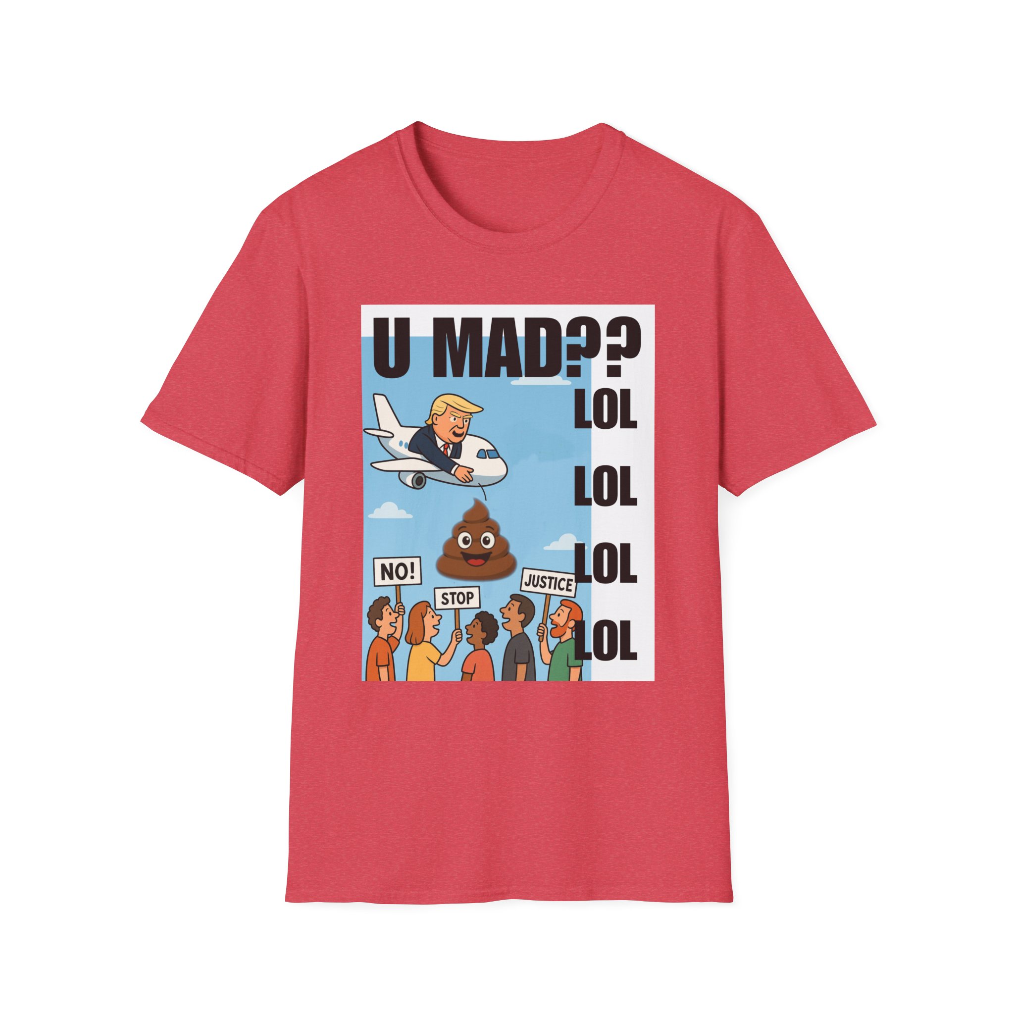 Graphic T-Shirt — "U MAD?? LOLOLOL" Plane Meme Tee 2 - Image 17
