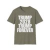 Copy of Political Campaign T-Shirt — “TRUMP 2028 TRUMP FOREVER” Bold Slogan Tee