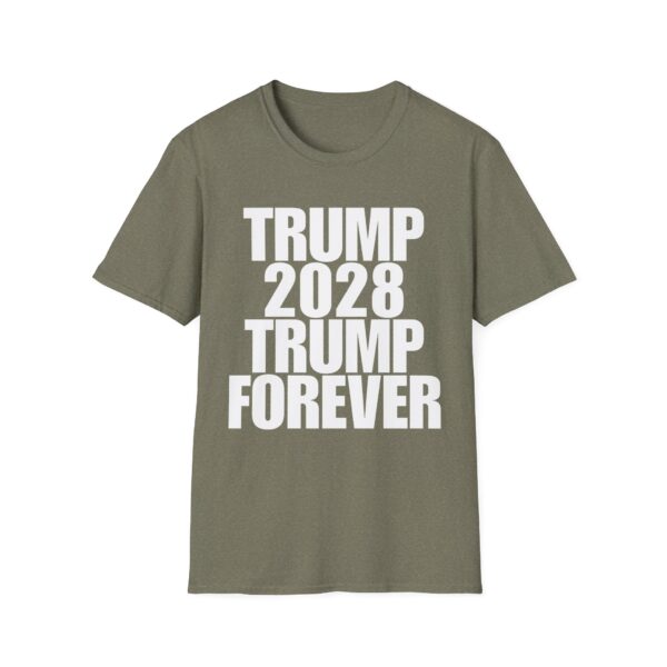Copy of Political Campaign T-Shirt — “TRUMP 2028 TRUMP FOREVER” Bold Slogan Tee
