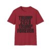 Political Campaign T-Shirt — “TRUMP 2028 TRUMP FOREVER” Bold Slogan Tee