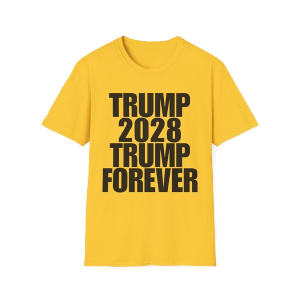 Political Campaign T-Shirt — “TRUMP 2028 TRUMP FOREVER” Bold Slogan Tee