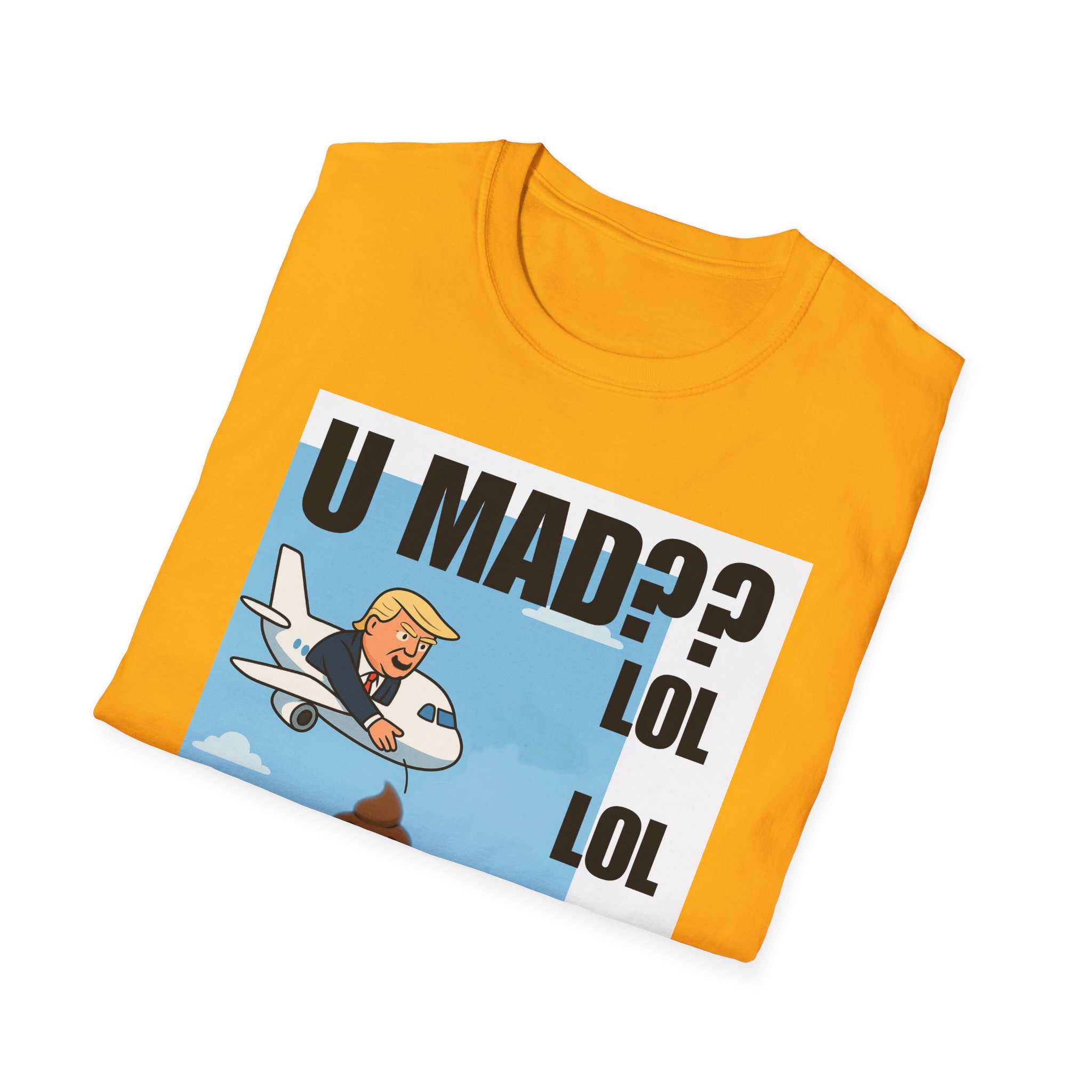 Graphic T-Shirt — "U MAD?? LOLOLOL" Plane Meme Tee 2 - Image 8