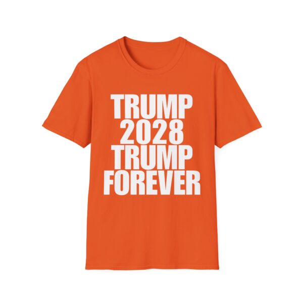 Copy of Political Campaign T-Shirt — “TRUMP 2028 TRUMP FOREVER” Bold Slogan Tee