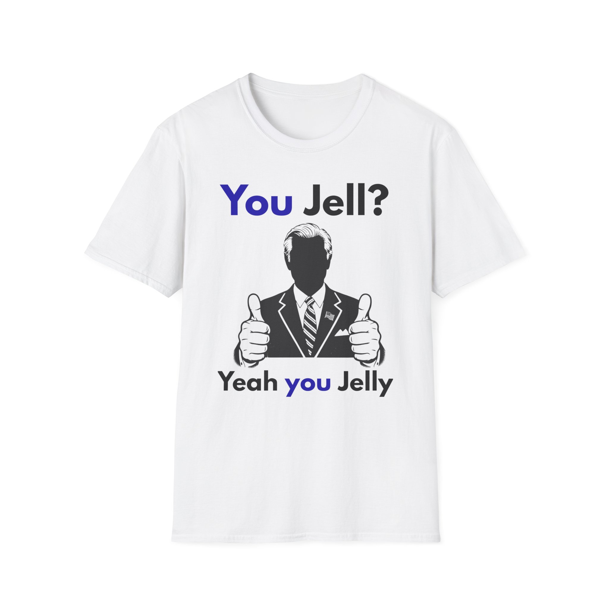 You Jell? Yeah You Jelly T-Shirt | Funny Thumbs Up Silhouette Tee