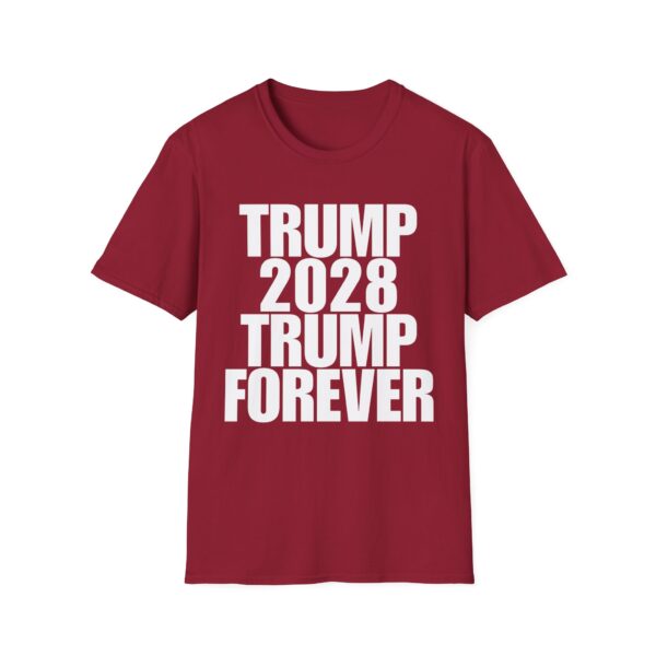Copy of Political Campaign T-Shirt — “TRUMP 2028 TRUMP FOREVER” Bold Slogan Tee