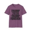 Political Campaign T-Shirt — “TRUMP 2028 TRUMP FOREVER” Bold Slogan Tee