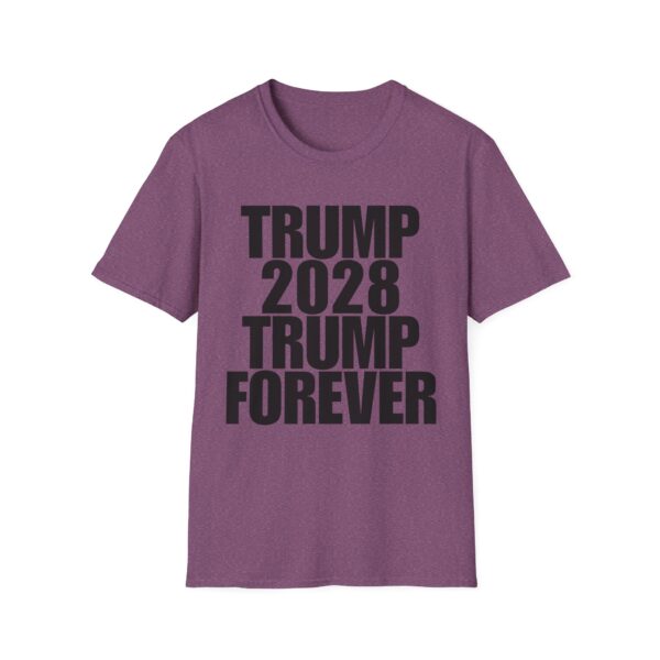Political Campaign T-Shirt — “TRUMP 2028 TRUMP FOREVER” Bold Slogan Tee